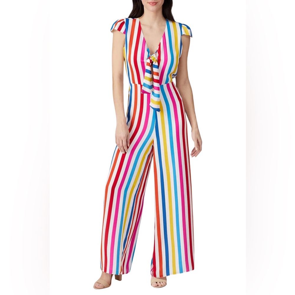 Color Me Courtney Sheree Striped Jumpsuit‎
